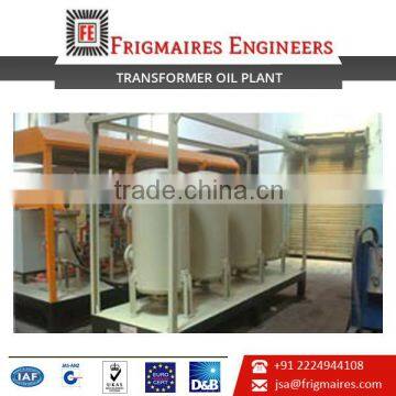 Automatic Control Type Transformer Oil Purification Plant at Best Rate