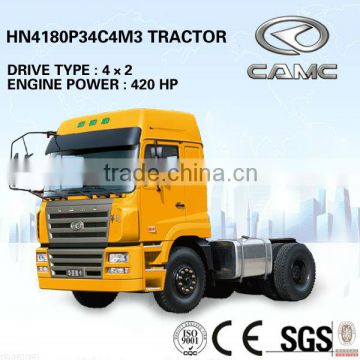 CAMC 4x2 Tractor (Engine Power: 420HP, Traction Weight: 60T) of 6 wheel tractor truck