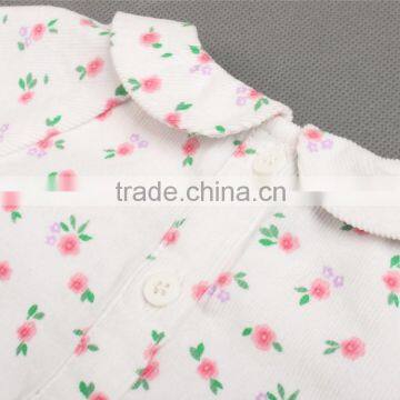Flower Printed Corduroy Kids Safety High Visibility Girl Shirt photo-6