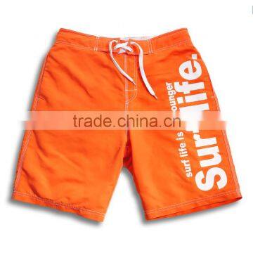 custom men's fashion orange beach short for men