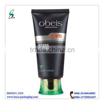 cosmetic packaging plastic coloured tube with acrylic cap