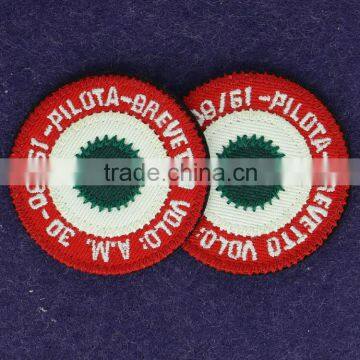 High Quality Custom Iron on Towel Embroidery Woven Patches for Garment photo-4
