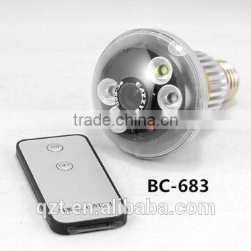 BC-683 Light IR LED Bulb Motion Dection Security DVR Hidden Spy Camera