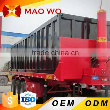 Drop side heavy duty 3 axle hydraulic tractor tipping trailer for sale