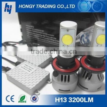 h13 high/low led headlight 6400lm