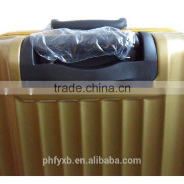 2016 Fashion Design Golden Color ABS+PC Luggage With Aluminum Frame/ TSA Lock Travel Set/OEM Accept Luggage photo-5