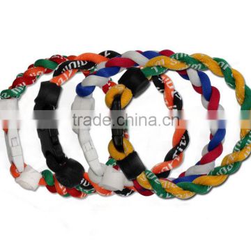 Braided sports bracelets