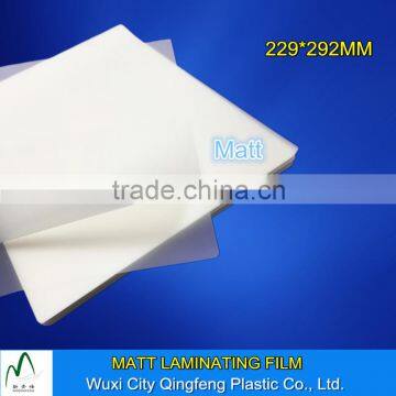 9*11.5inch Cheap Laminating Pouches Matt Finish Protective Usage Hot Lamination Pouches