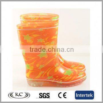 china fashion half kids safety boots pvc