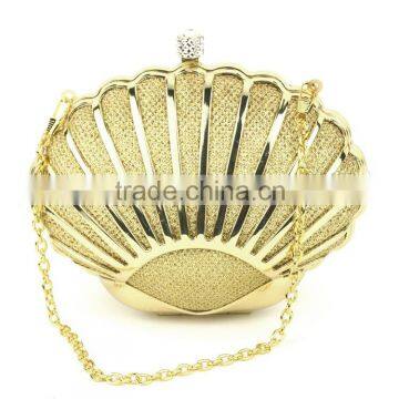 Clutch Style shell shape minaudiere clutch bag