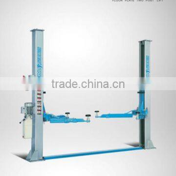 2-post car lift, base plate, single-point release, 3-stage arm