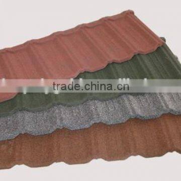 stone coated aluzinc base material roof tiles