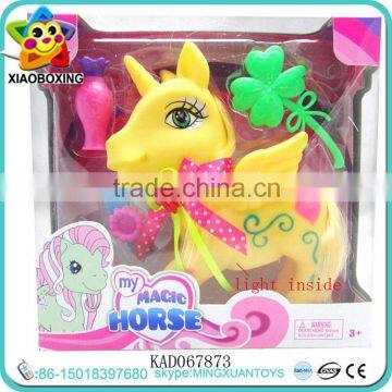 Soft Girls Kids Horse Shape Doll Set With Small Tools