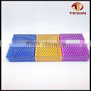 Fashion hollow designed colorful aluminium metal Cigarette box 256 pcs lot