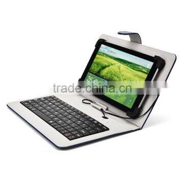 2015 Newest Design of High Quality PU Leather Case USB Tablet Keyboard Case