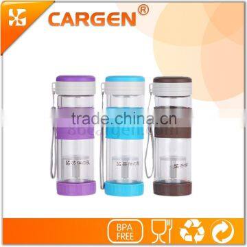Customized Large Mouth Glass Tea Infuser Water Bottles photo-5