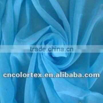 spun polyester high twist voile fabric for scarf 50s 60s 80s