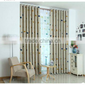 2014 Insulated ready made polyester printed blackout curtain drapery