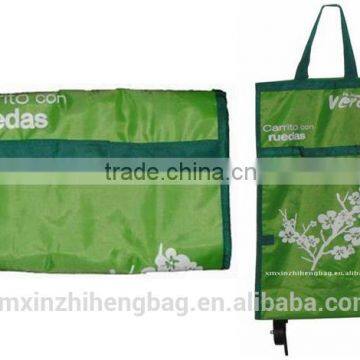 420D PVC Foldable Wheeled Market Trolley Bag photo-2