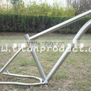 3AL/2.5V Titanium Snow Bike Frame ID44mm Headtube/Internal Cable Rounting/Sliding Dropouts