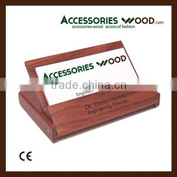 2016 new style wood material and case wooden business card holder for storage