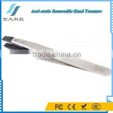BST-250 Stainless Steel Highly Precise Anti-static Removable Head Tweezers photo-6