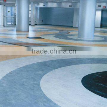 vinyl flooring: 2mm to 5mm plastic marble tiles with 0.2mm to 0.7mm wear layer,water proofing and light weight.