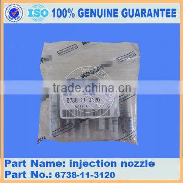 Original part of PC200-7 fuel injection nozzle 6738-11-3120 excavator nozzle