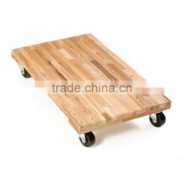 Roll Solid Deck Hard Wood Moving Dollie/furniture dollies