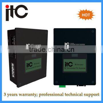IP network adapter ip based public address system