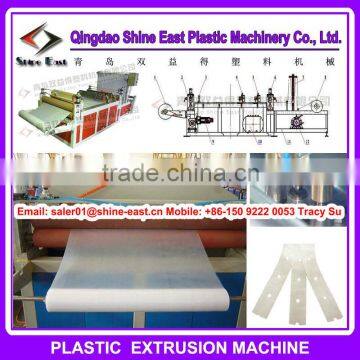 Plastic film hole punching machine / PE film punching machine / PE film perforation machine