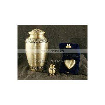 Athena Bronze Brass cremation urn 10"