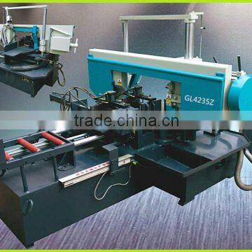 Horizontal angle cut miter band saw