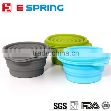 Portable Ccalable Food Grade Silicone Folding Cups Silicone Folding Cup