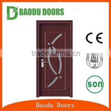 Standard Size Balcony Pvc Doors Prices Wooden Interior Door