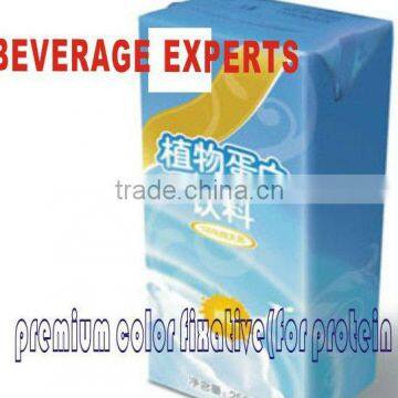 color fixative for protein beverage