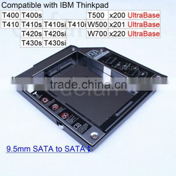 9.5mm 2.5' second hdd caddy for Lenovo T400,W500