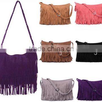 New Fashion Fringe Tassel Cross Body Bag Women's Handbags Messenger Bag Lady Cross Body Shoulder Bag photo-2