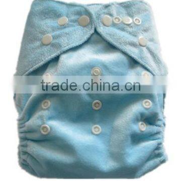 AIO one size reusable minky b aby cloth diaper-HAILAN-S07