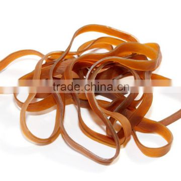 Wholesale 80mm Unbreakable Transparent Silicone Rubber Band Nature Brown