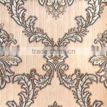 Heaby European Style Wallpaper With Damask Design for Home Decoration photo-3
