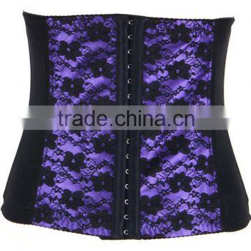 2015 Attractive open hot sex women photo bustiers 9 steel bone zipper latex corset