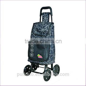 4 Wheeled Shopping Stair Climbing Trolley With Square Front Pocket photo-2