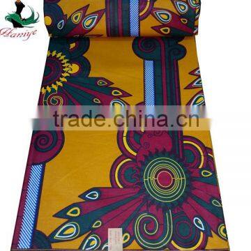 Absolutely high quality African super real wax print fabric wholesale SMAW13