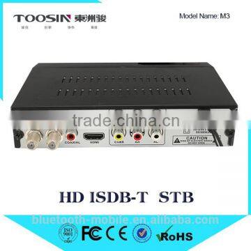 Factory price HD 1080P Mstar7805 ISDB-T Digital TV Receiver MPEG4 H.264 USB PVR EPG FTA set top box