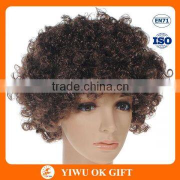 70s Party Disco Retro Deluxe Curly Adult Brown Short Afro Wigs