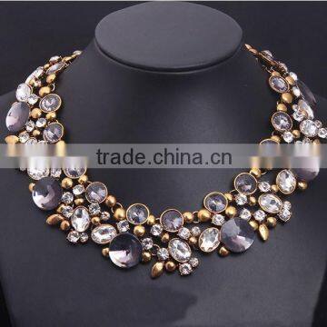 New Luxury Crystal Vintage Choker Collar Pendant Statement Necklace Women Necklaces & Pendants Fashion Necklaces for Women 2014