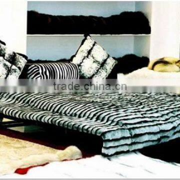 BL7 hot sale warm rex rabbit fur blanket