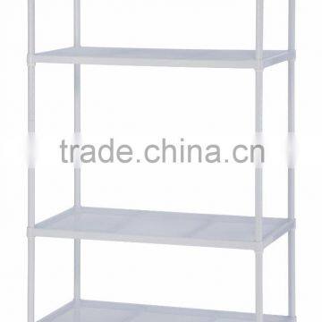 4 level Chrome Mesh Shelf Unit Metal storage shelving
