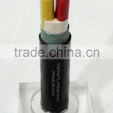 XLPE insulated PVC sheathed power cable